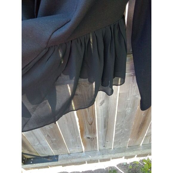 Torrid Blazer Black Sheer Lace Ruffle 1X 14 # 10675091 - Picture 3 of 6